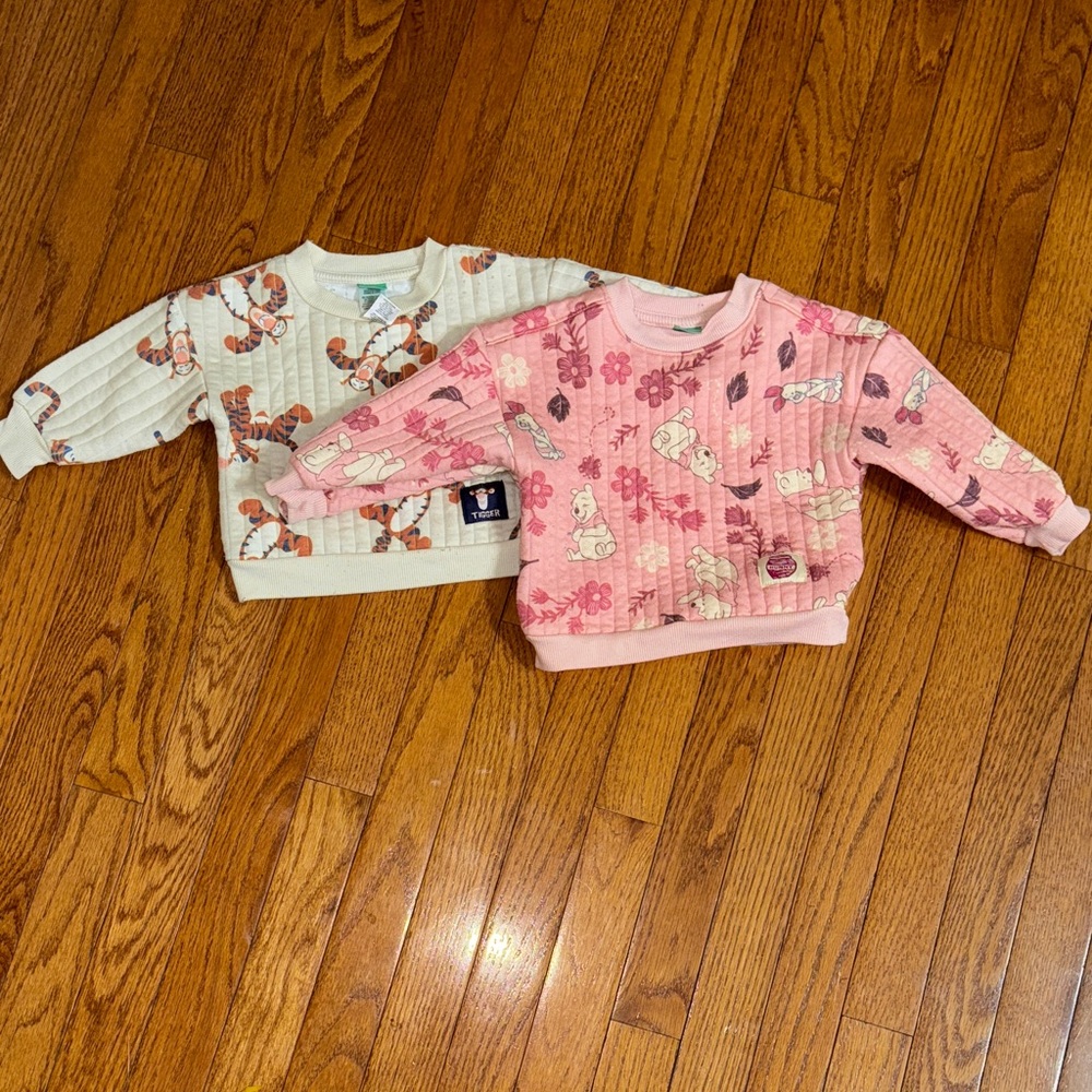 Disney Cream and Pink Kids Sweatshirts